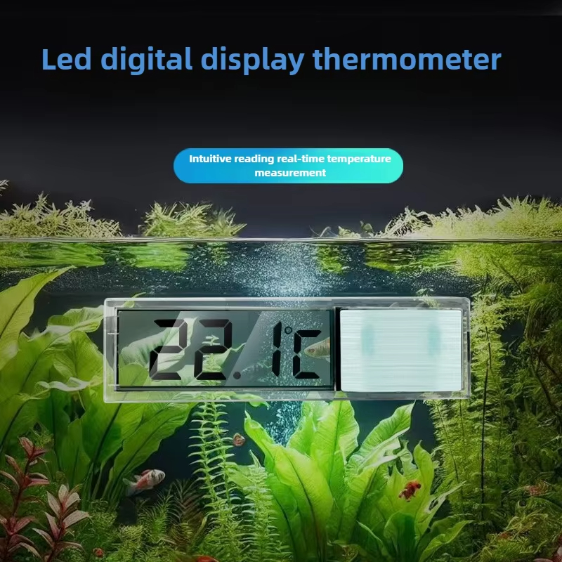 Aquarium Fish Goldfish - Digital Electronic 3D Aquarium Thermometer Fish
