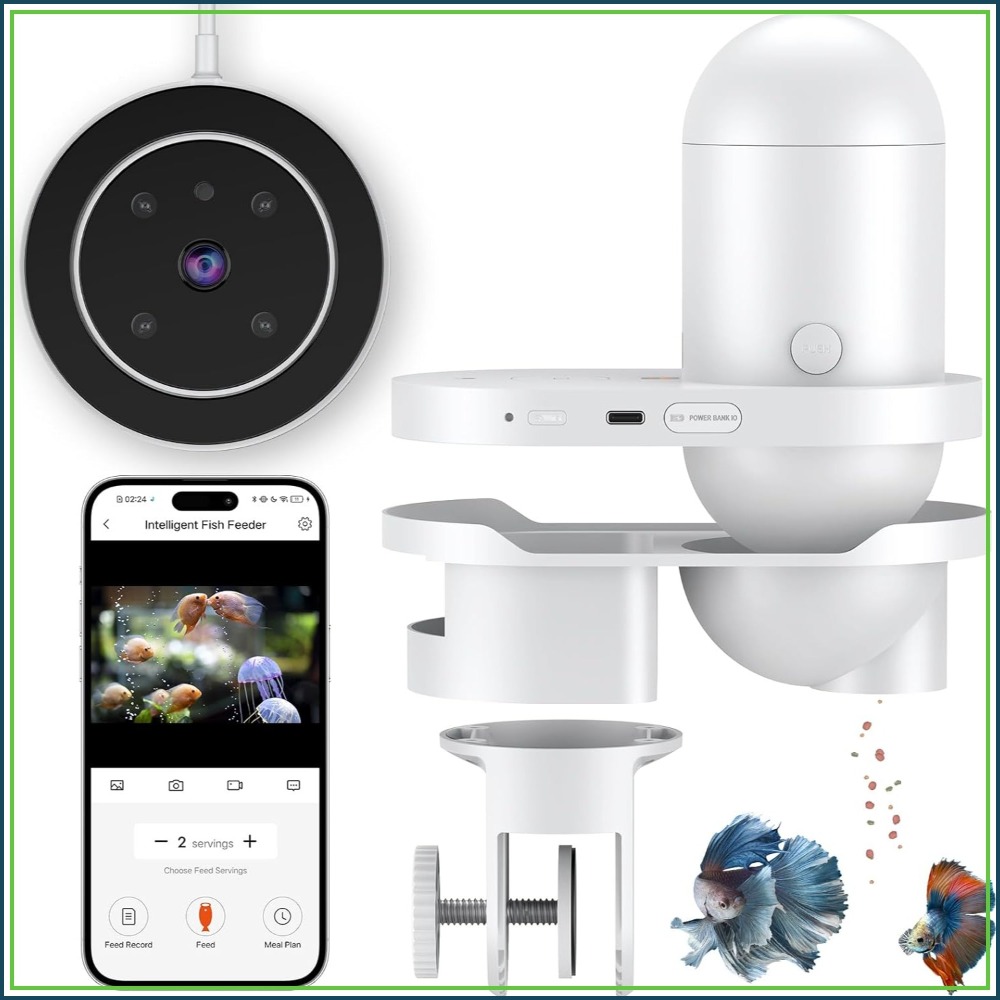 Aquarium Fish Videos - WiFi Automatic Fish Feeder for Aquariums,
