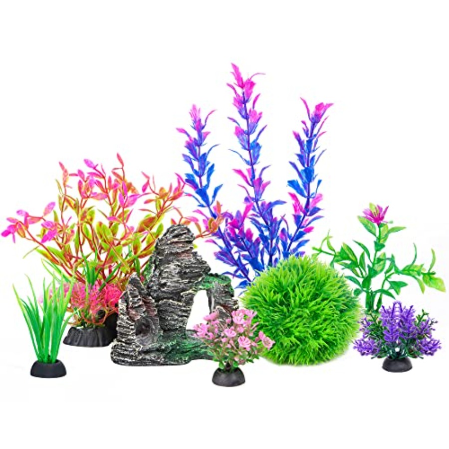 Aquarium Fish Goldfish - Aquarium Artificial Plastic Plants Decorations and