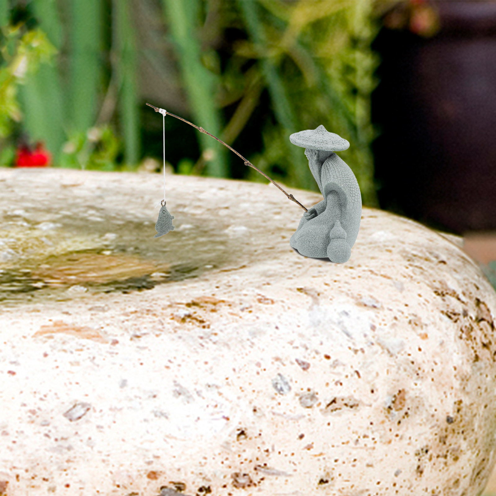 Small Resin Fisherman Statue A – Aquarium Fish Japanese Bewertung und Preis