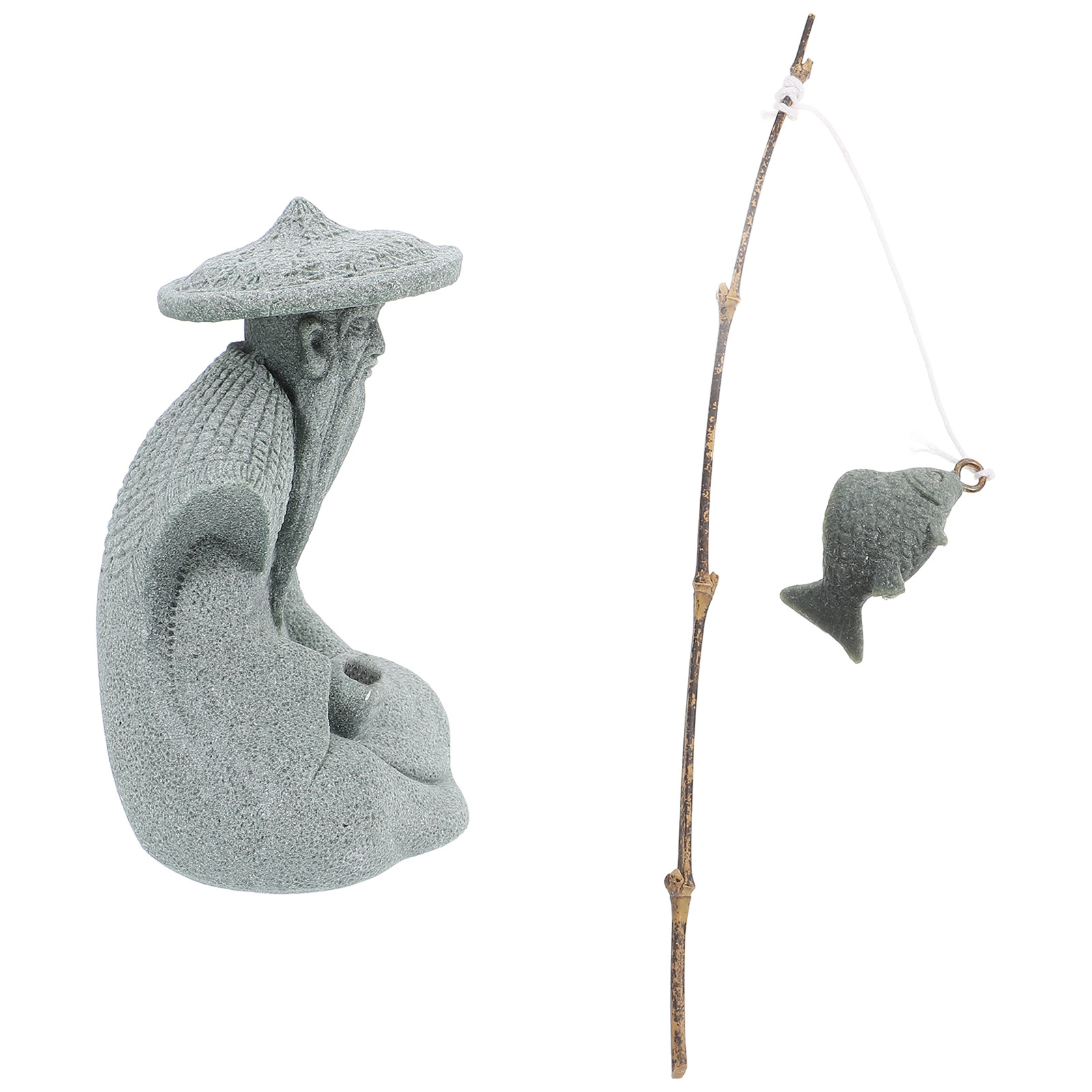 Small Resin Fisherman Statue A – Aquarium Fish Japanese Bewertung und Preis