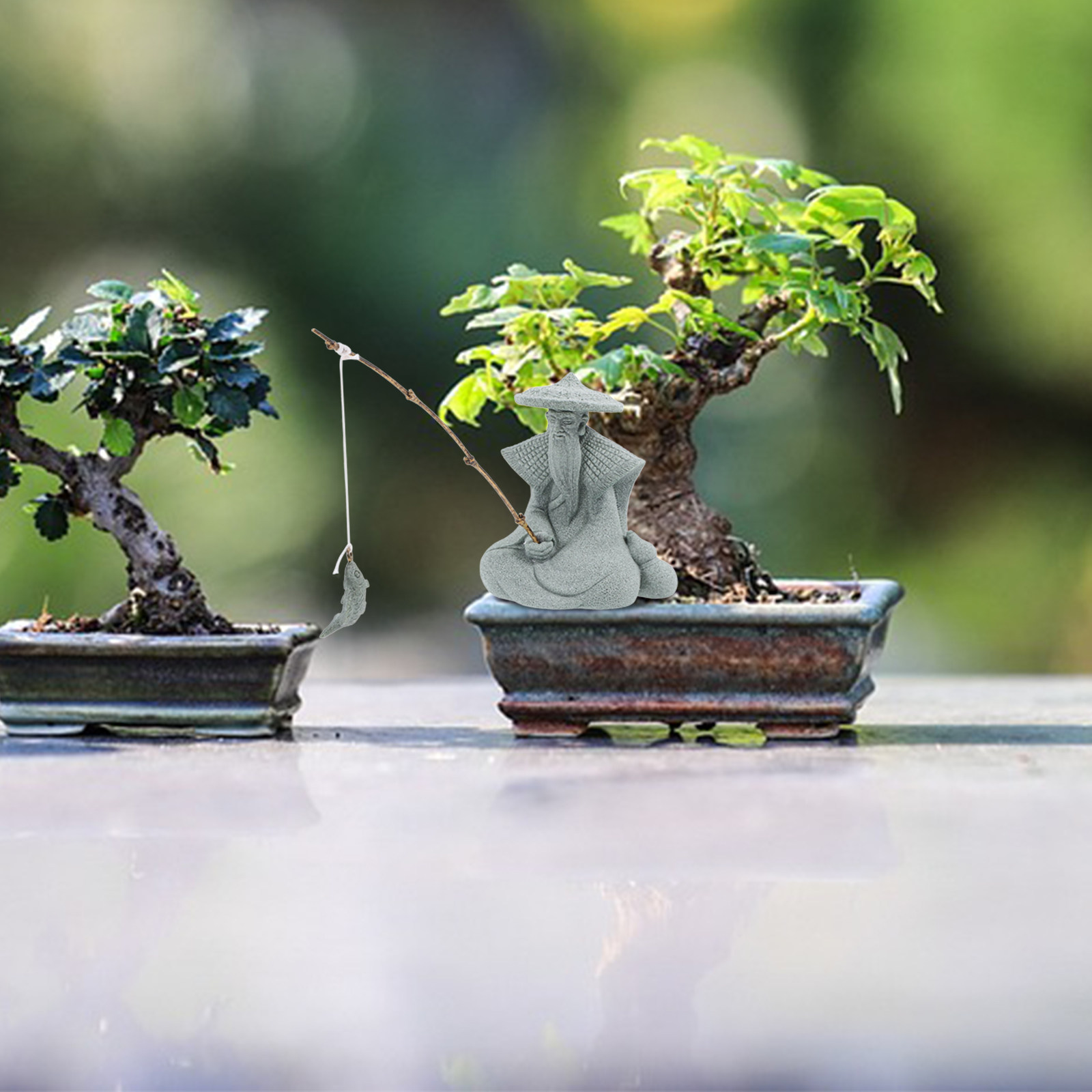 Small Resin Fisherman Statue A – Aquarium Fish Japanese Bewertung und Preis