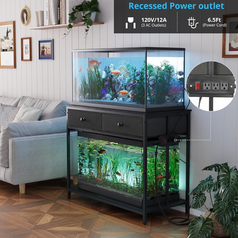 40 Gallon Aquarium Stand with  – Aquarium Fish Black Bewertung und Preis