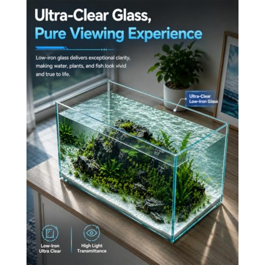 10 Gallon Glass Fish Tank Open – Aquarium Fish Goldfish Bewertung und Preis