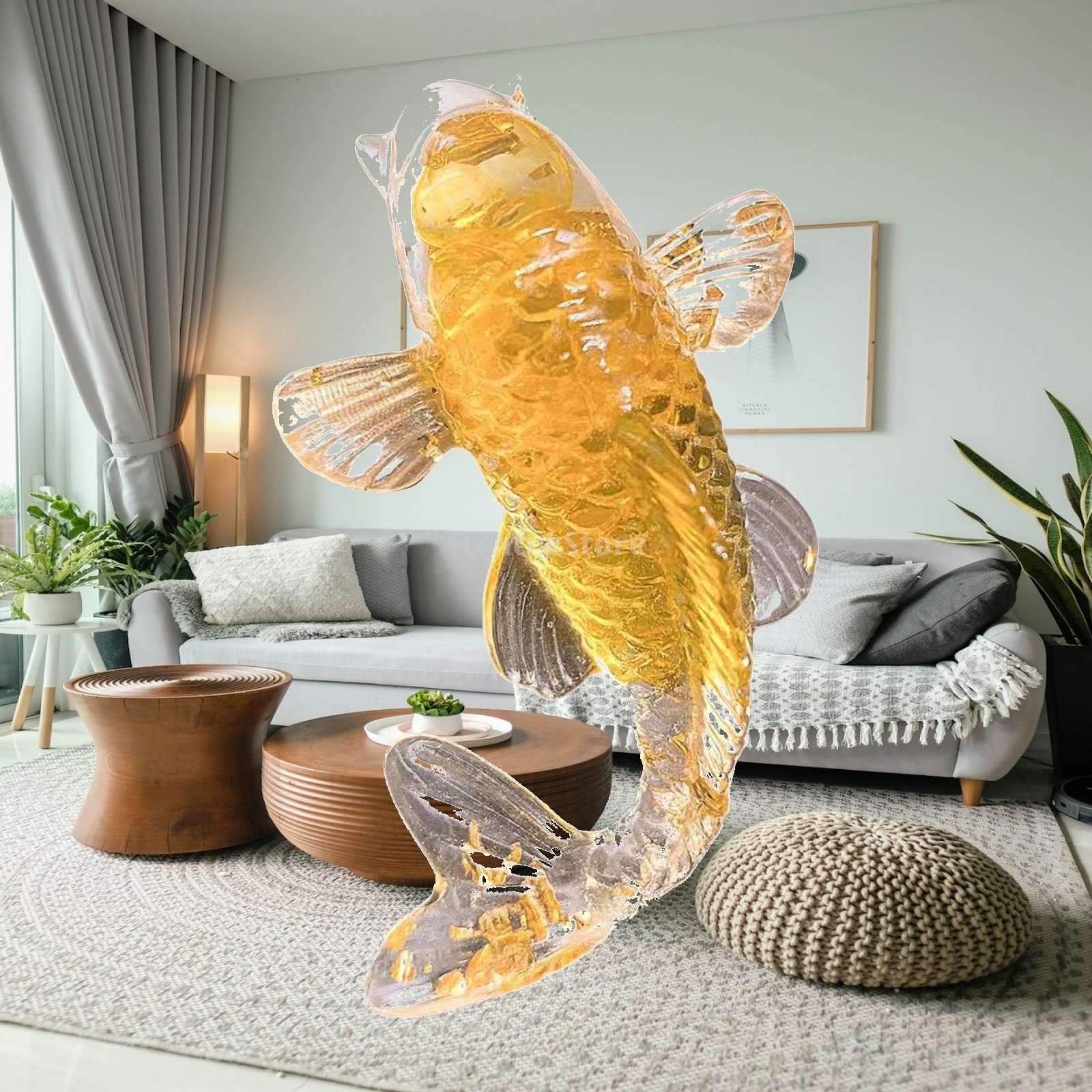 Realistic Koi Fish Sculpture R – Aquarium Fish Japanese Bewertung und Preis