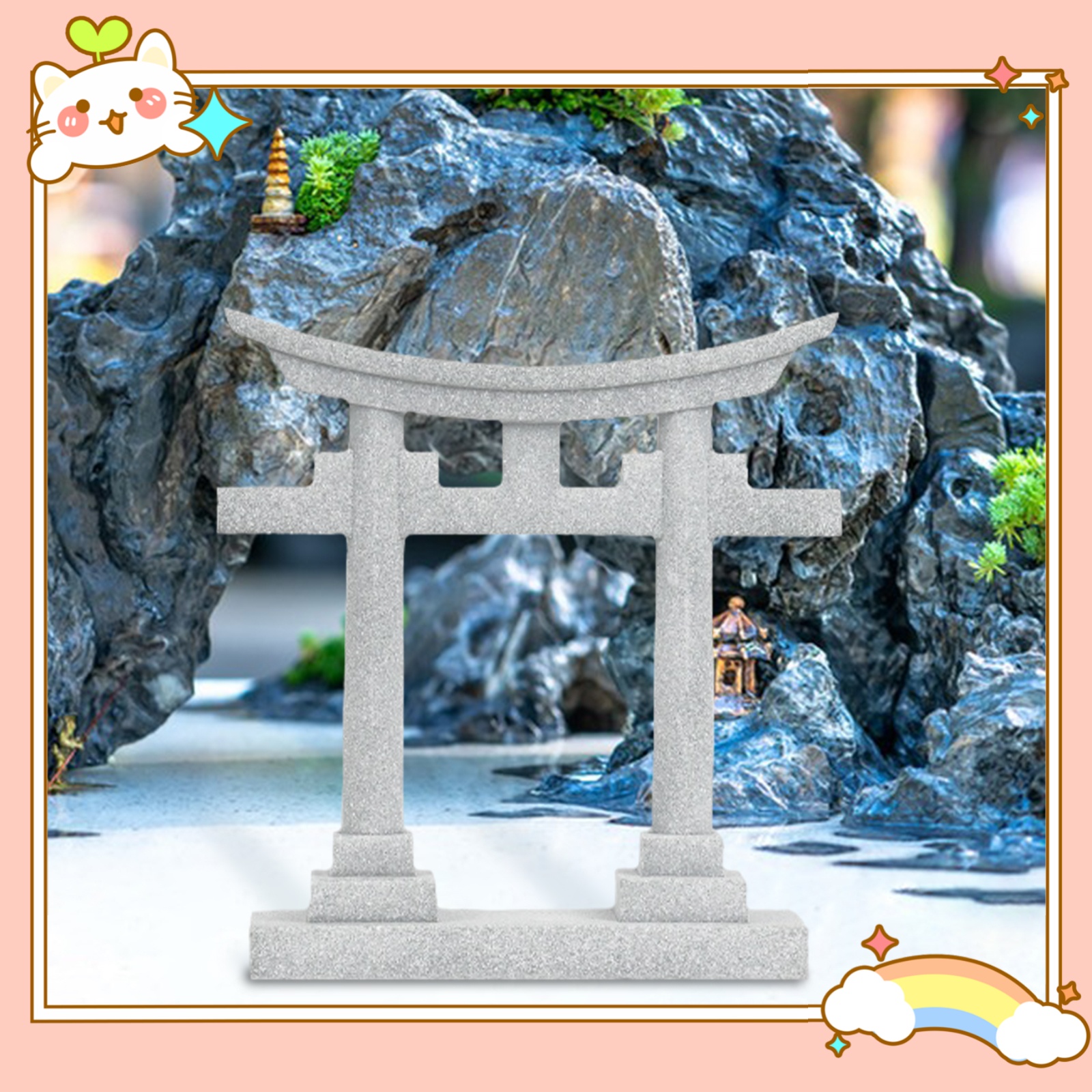 Japan Torii Gate Shrine Model  – Aquarium Fish Japan Bewertung und Preis