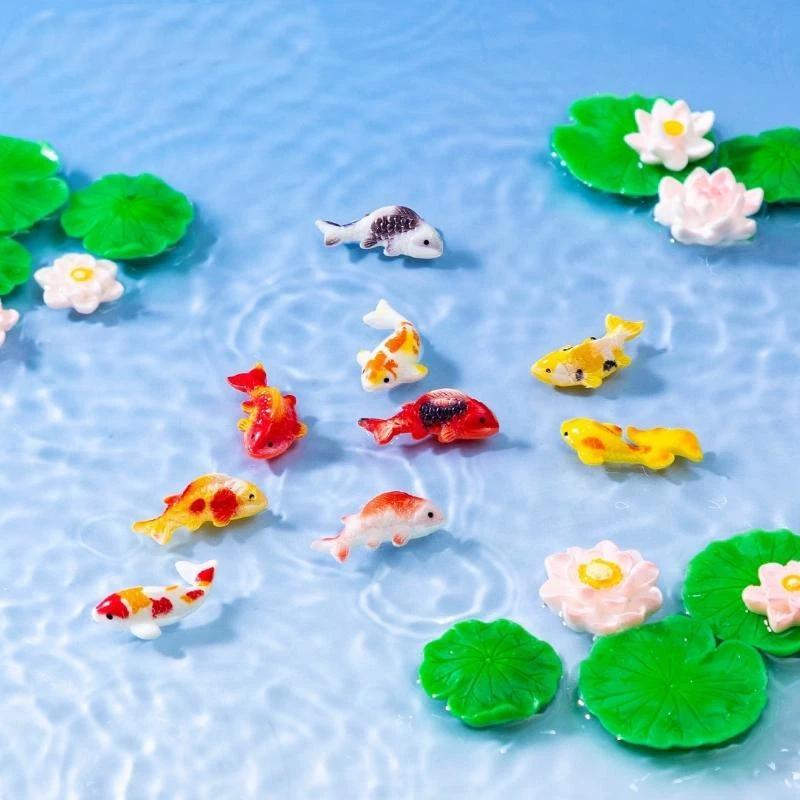 Mini Resin Koi Fish Figurines  – Aquarium Fish Koi Bewertung und Preis
