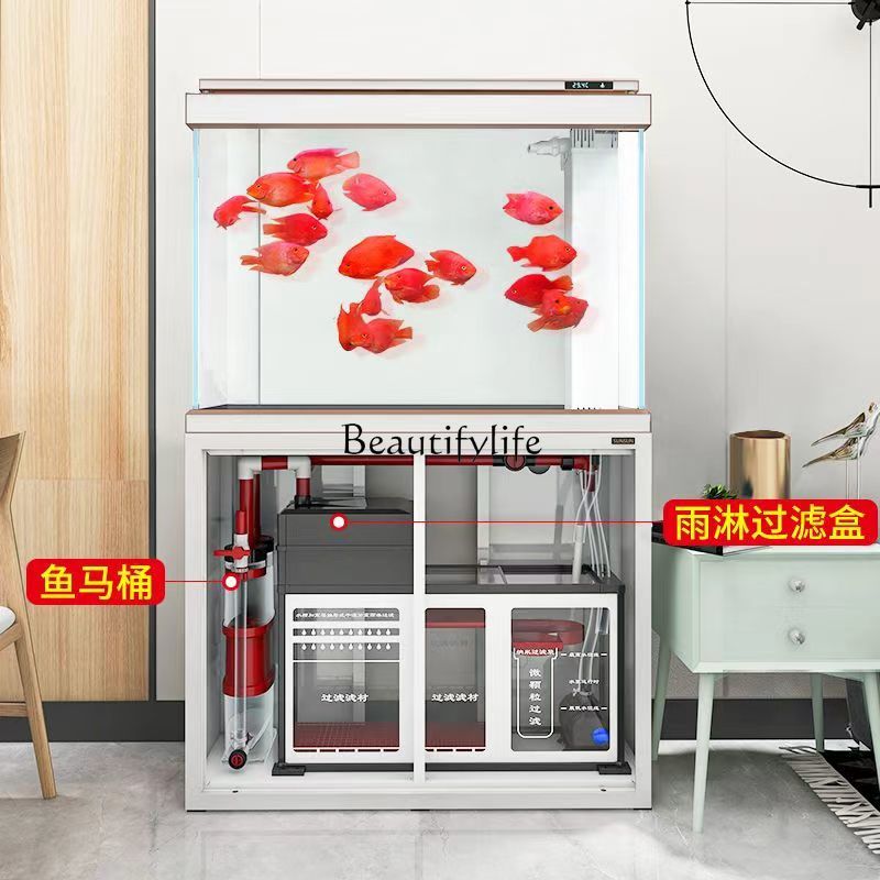 Large White Glass Living Room  – Aquarium Fish Dragon Bewertung und Preis