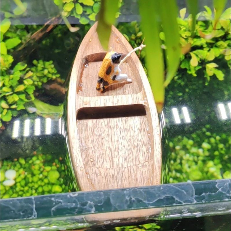 Handmade Wooden Boat Mini Floa – Aquarium Fish Hiding Places Bewertung und Preis