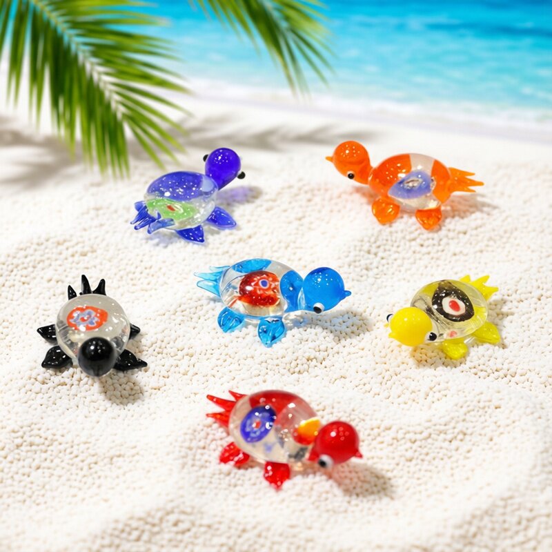 1pc Mini Glass Turtle Figurine – Aquarium Fish Japan Bewertung und Preis