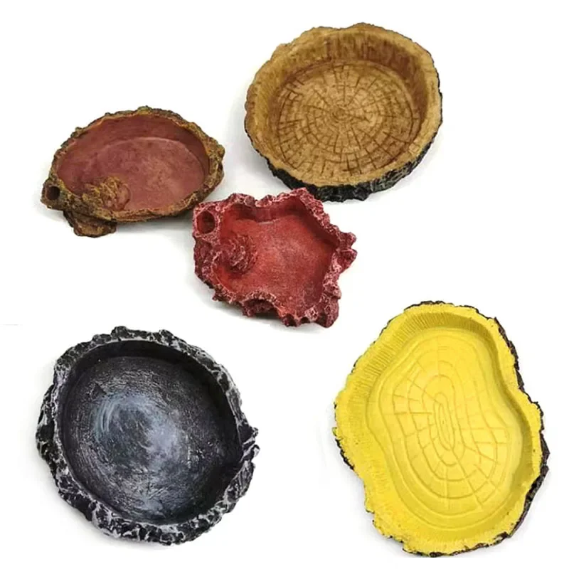 Pet Reptile Feeder Bowl Resin  – Aquarium Fish Hiding Places Bewertung und Preis