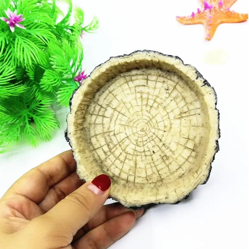 Pet Reptile Feeder Bowl Resin  – Aquarium Fish Hiding Places Bewertung und Preis