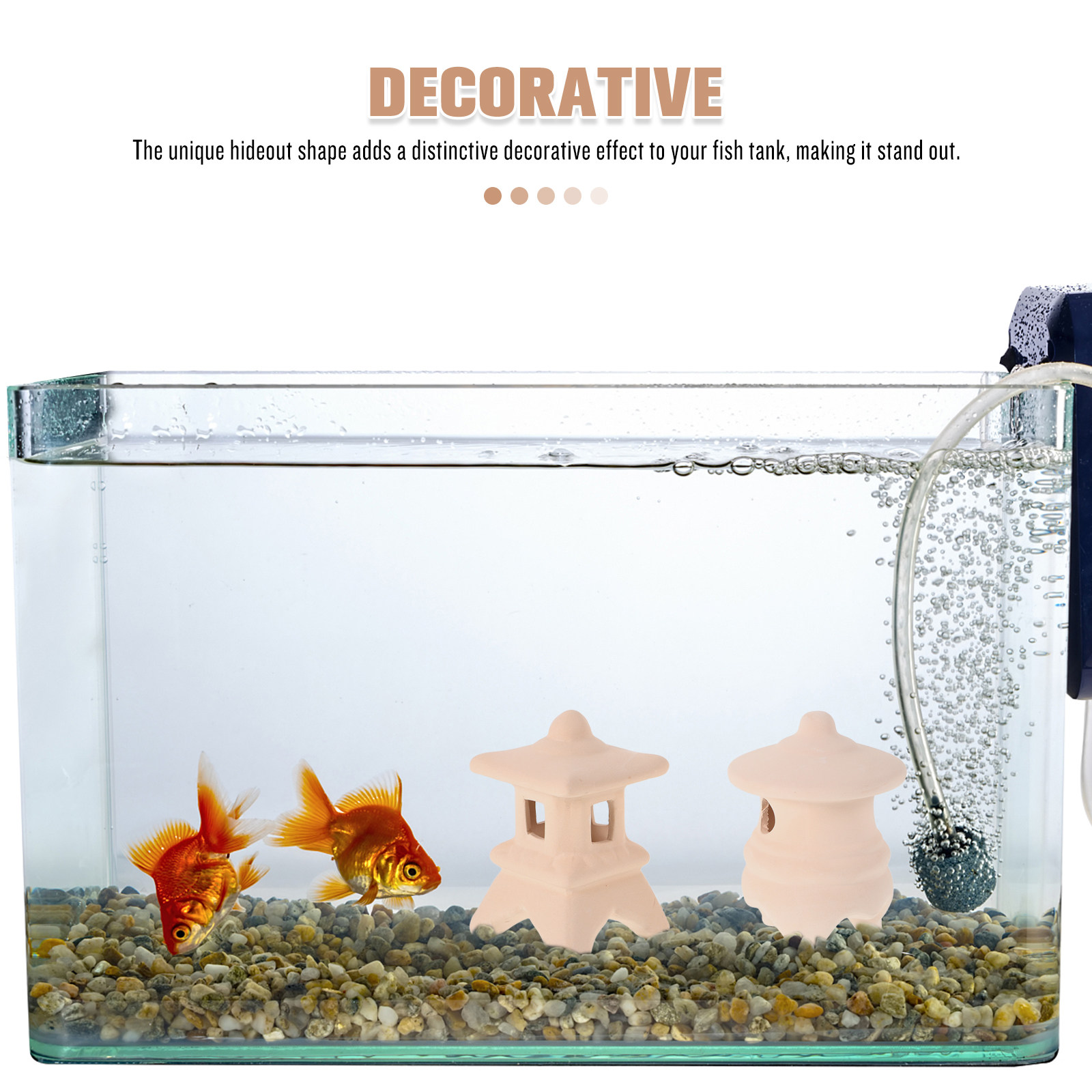 2Pcs Ceramic Fish Shelter Fish – Aquarium Fish Japanese Bewertung und Preis