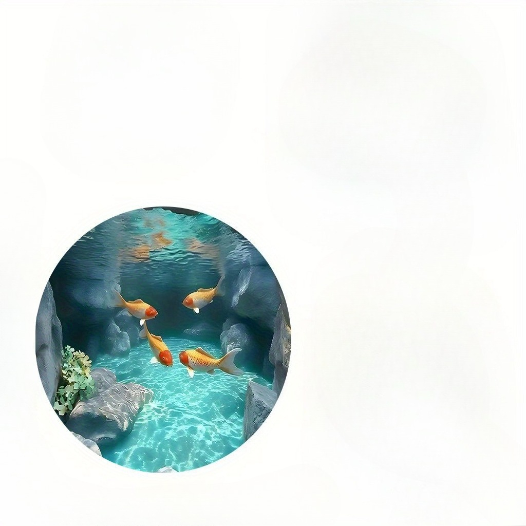 Koi Fish Pond Round Rug Fleece – Aquarium Fish Japanese Bewertung und Preis