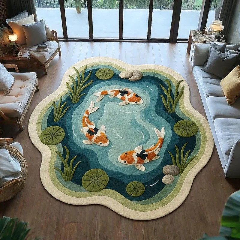 VIKAMA Koi Fish Pond Print Irr – Aquarium Fish Koi Bewertung und Preis