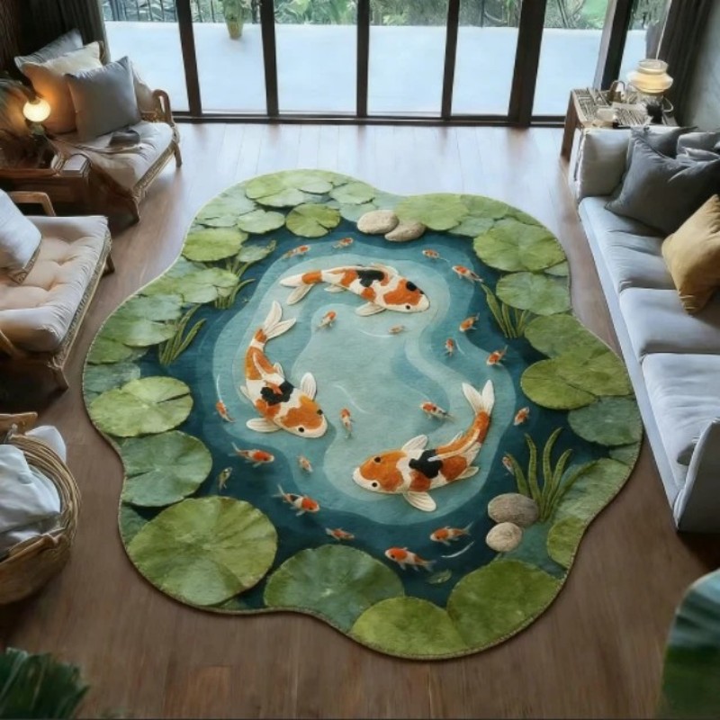 VIKAMA Koi Fish Pond Print Irr – Aquarium Fish Koi Bewertung und Preis