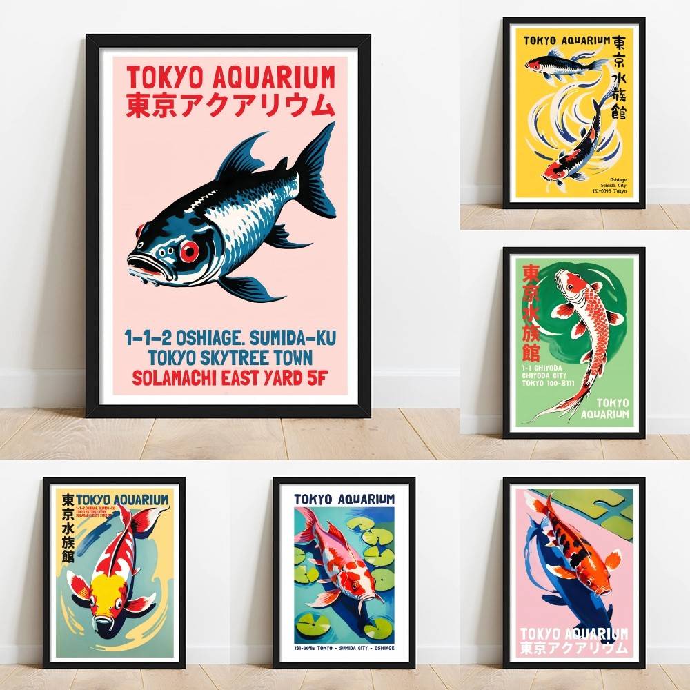 Tokyo Aquarium Koi Fish Paper  – Aquarium Fish Japanese Bewertung und Preis