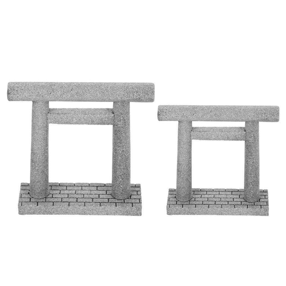 2Pcs Exquisite Japanese Torii  – Aquarium Fish Japanese Bewertung und Preis