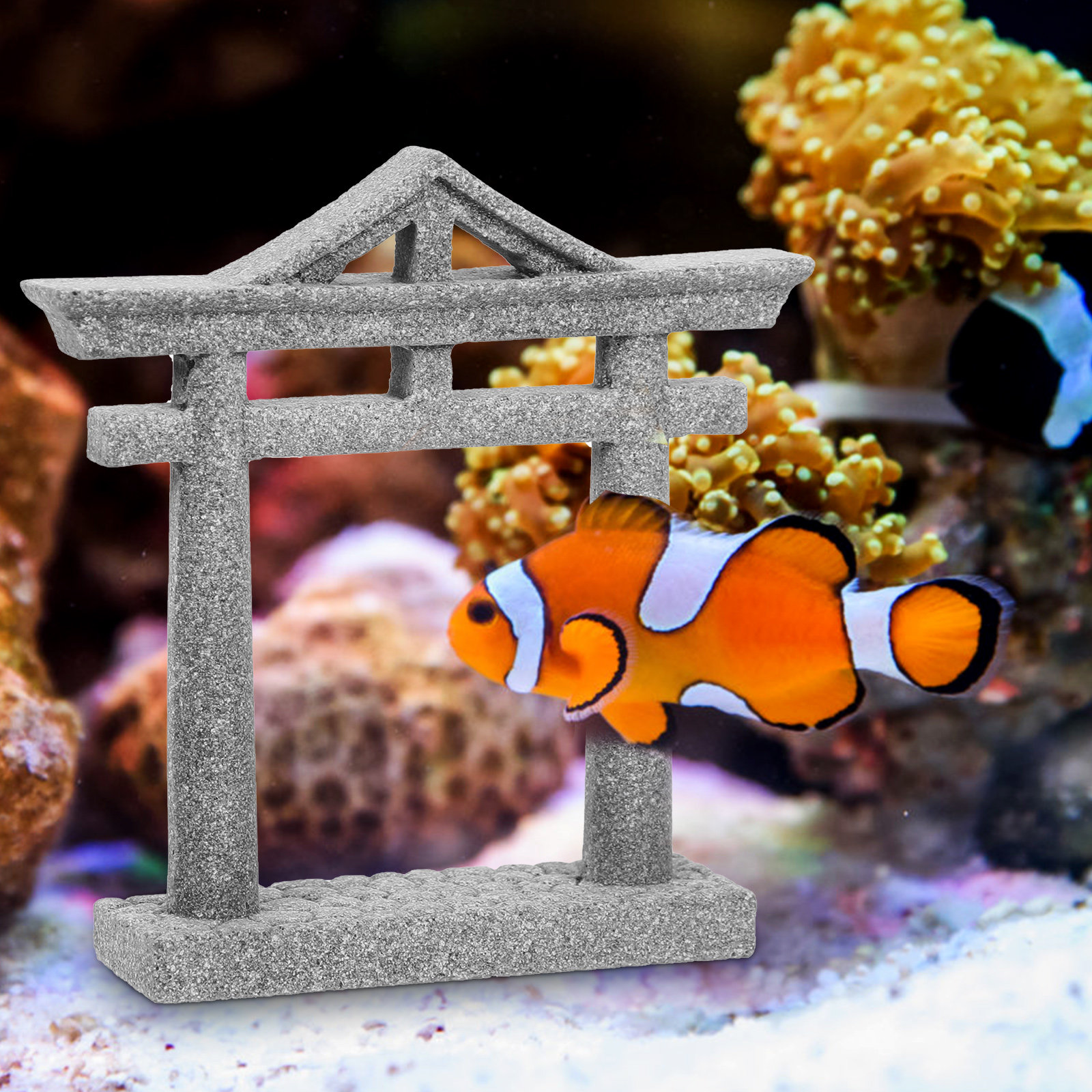 Miniature Torii Gate Stone Scu – Aquarium Fish Japanese Bewertung und Preis